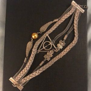 Harry Potter braided leather bracelet